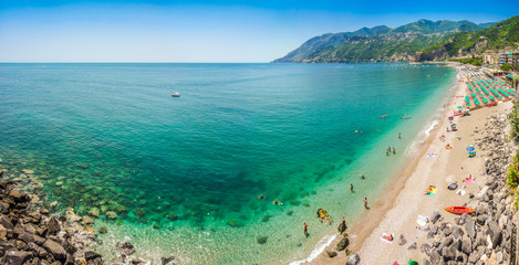 Postcard view of Amalfi Coast, Campania, Italy