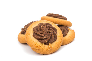 Biscuits isolated on white background