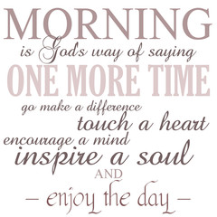 God Says Go Make A Difference Phrase