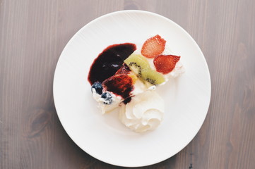 cake in coffee shop