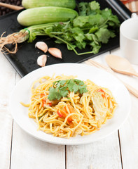 China noodles with vegetables.