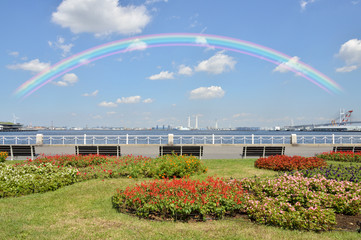 山下公園の虹