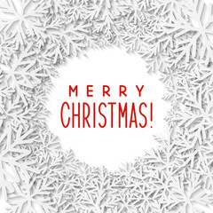 Paper snowflakes background for Your design 