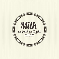 Milk label