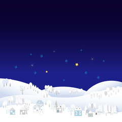 Naklejka premium 冬 風景