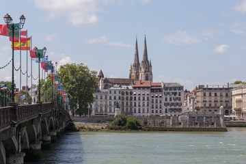 Obraz premium The Cathedrale Sainte Marie in Bayonne, France on the Camino de Santiago