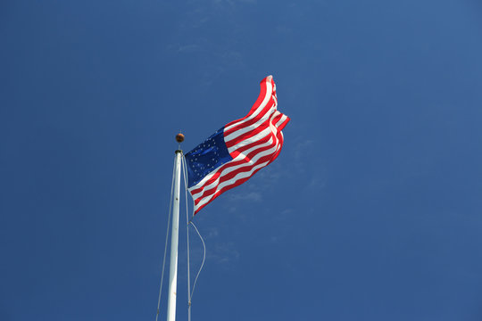 U.S. flag (35 stars) July 4, 1863
