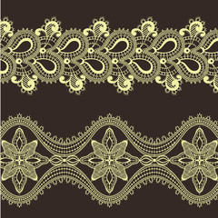 Vector lace border design 