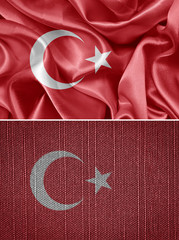 textile flag of Turkey