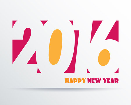 2016 Happy New Year background.vector.Basic RGB