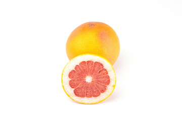 Grapefruit isolated on white background..