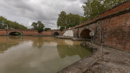 Canal du Midi in Toulouse, France. A World Heritage Site