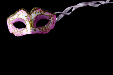 Pink masquerade mask