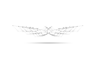Abstract tech background. Futuristic technology interface. Vector