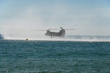 CH-47 Chinook helicopter. Airshow