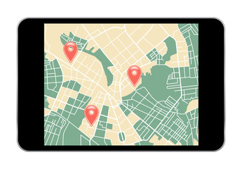 tablet map navigator