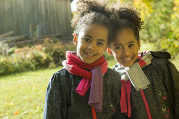 Child on autumn season portrait