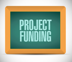 Project Funding board sign concept