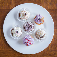 Cute delicious cupcakes