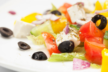 Greek Salad, closeup shot