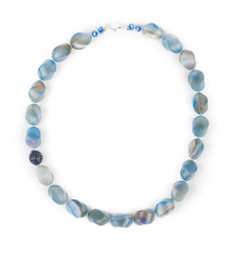 Necklace of chalcedony.