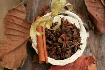 star anise and cinnamon