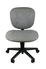 office chair without arm rest, isolate background