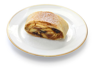 homemade apfelstrudel, apple strudel,austrian germany food