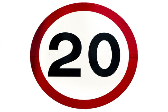 Speed limit sign 20 km/h