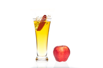 Apple juice splash