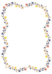 Elegant frame with roses