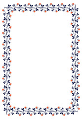 Elegant frame with roses