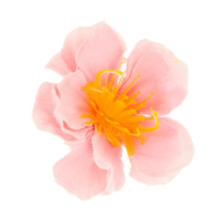 Beautiful pink artificial flower.