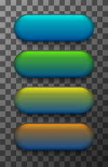 Fototapeta premium Vector modern colorful web buttons set 
