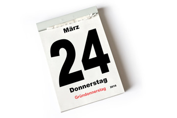 24. März 2016 Gründonnerstag