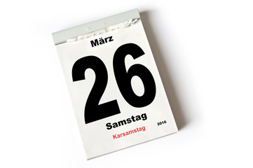26. März 2016  Karsamstag
