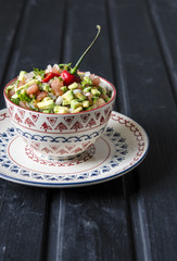 Mexican guacamole appetizer    
