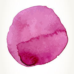 Pink watercolor circle