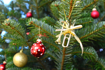 Toys on the Christmas tree