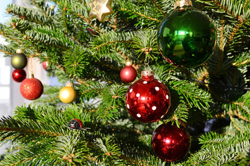 Toys on the Christmas tree