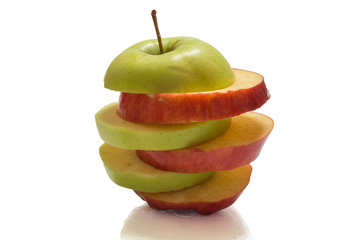 apple on a white background