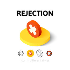 Rejection icon in different style