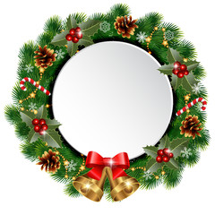 Obraz na płótnie Canvas Christmas wreath