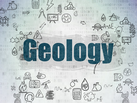 Science concept: Geology on Digital Paper background