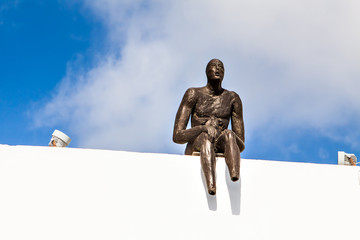  The sculpture Observer, by the Cypriot sculptor