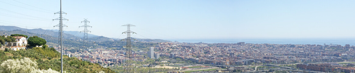 Panorámica de Barcelona desde Torre Baró