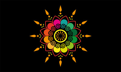 Arabic art design- circular ornament border