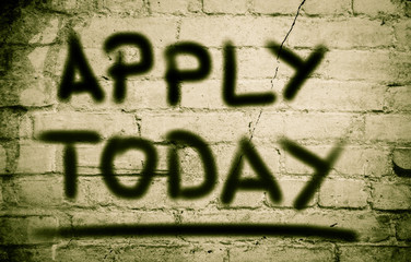 Apply Today Concept