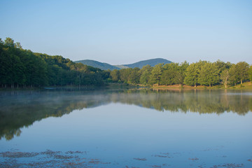Lake Maulazzo at the Nebrodi Park in Sicily