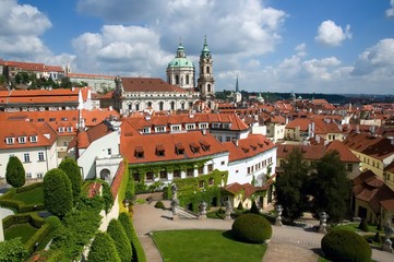Obraz premium Vrtbovska Garden in Mala Stran, Prague, Czech republic 